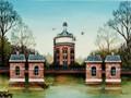 Merlius over de Watertoren  |  1990  |  50 cm x 70 cm